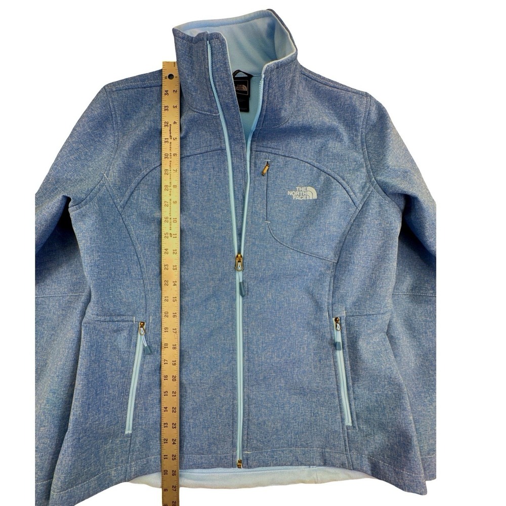 The North Face Women's Wind Wall Fleece Lined Jacket - Heather Blue Large - Picture 6 of 9